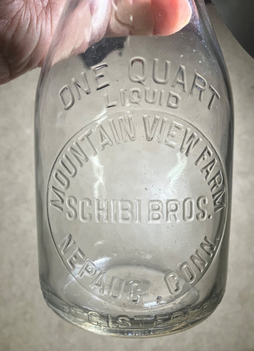 Nice embossed quart milk - embossed,
