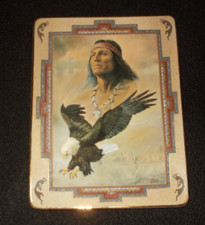 HEART LIKE AN EAGLE INDIAN PLATE FRANKLIN MINT PLATE