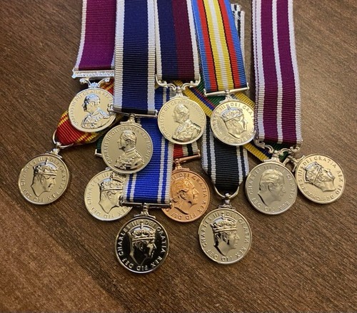 Full size miniature medals - size, &