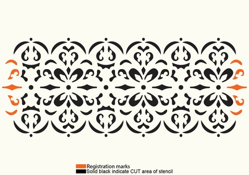 Border stencil lace vintage - border,