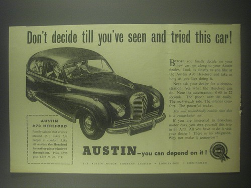 1954 austin a70 - hereford, car