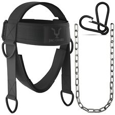 Jag Adjustable Head Strap, Neck Trainer with Neoprene Padding, Head Harness