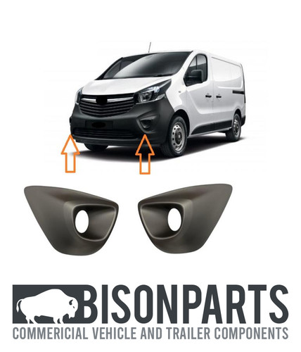 Front bumper fog lamp surround - bumper,