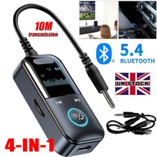 4-in-1 Wireless Bluetooth 5.4 Transmitter Receiver Adapter Audio 3.5mm Jack Aux