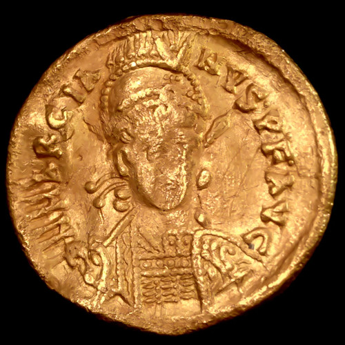 Marcian solidus fine - av,