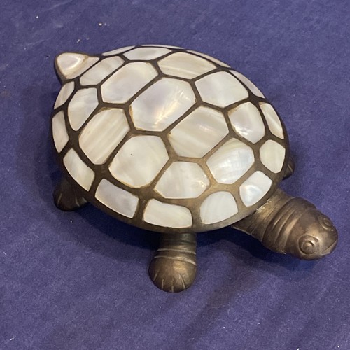 Vintage brass and shell - and,