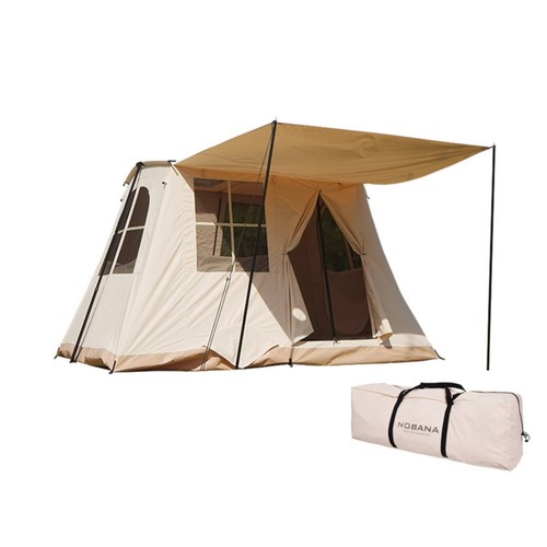 Cabin tent with - awning, retro
