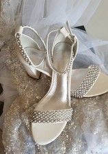 Ivory bridal sandals - bridal,