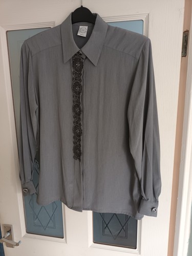 Ladies blouse sequin panel - ladies,