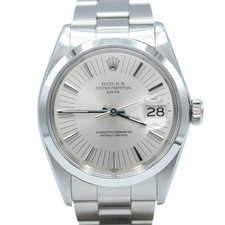 1971 Rolex Oyster Perpetual Date Model 1500 with Rare satin Silver "Radial Dial"