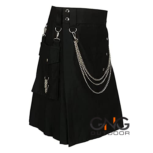 Men black utility chain - men's,