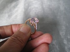 Kolum Kunzite & Zircon ring