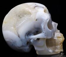 Huge 5.0" Agate Geode Carved