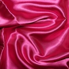 Silky Satin Dress Craft Fabric Plain Wedding Material 150cm Extra Wide