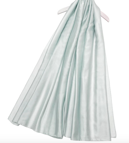 Silver grey scarf shawl wrap - silver,