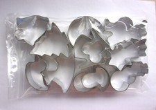 Retro Christmas Cookie Cutter Set - Bendable Steel, Soap Making DIY Food Crafts