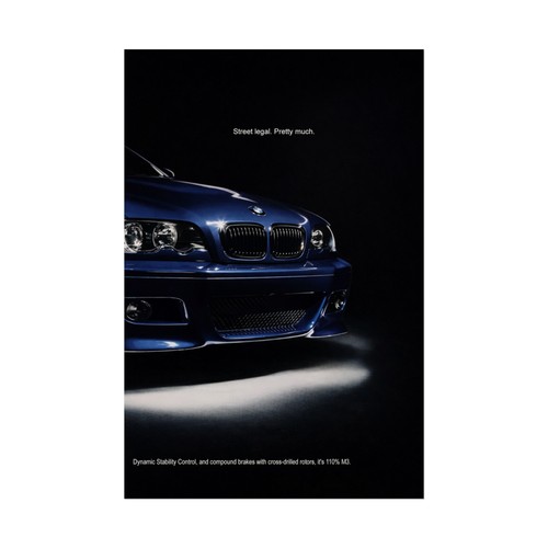 Bmw e46 poster - m3,