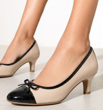 Ladies Womens Low Kitten Heels