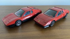 2x Burago Red Ferrari 512 BB 1:43 Scale Diecast Model