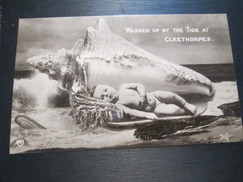Postcard cleethorpes washed - cleethorpes,,