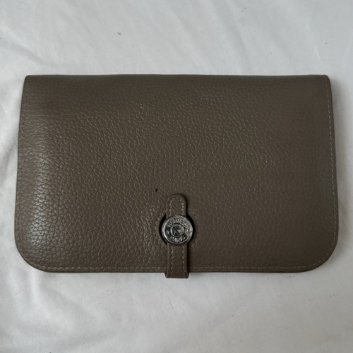 Hermès grey leather - hermès,
