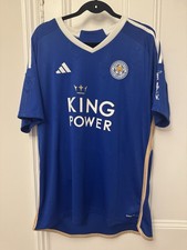 Leicester City Home Kit 2023-2024 Season Uk Size XL Football Jersey Top