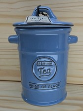 TG Woodware Pride Of Place Tea Jar In Blue New And Unused 100973