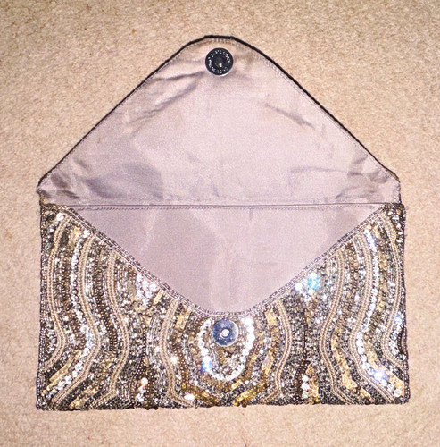 Zara silver gold clutch bag - zara,