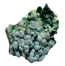 Botryoidal Malachite and Chrysocolla Mineral Specimen Katanga D R Congo 5cm