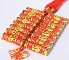 Velvet Chinese Firecrackers String Knot Pendant New Year Bless Luck Decoration🔥