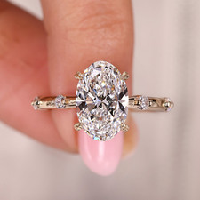 3 CT Oval Lab Grown Diamond