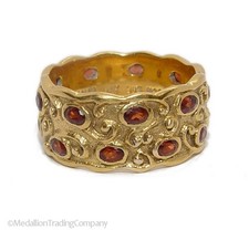 14k Yellow Gold MMA Garnet