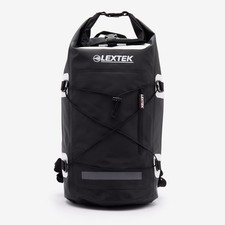Lextek Waterproof Dry Bag Backpack 30Litre Black Rear Bag Dual Sport Motorcycle