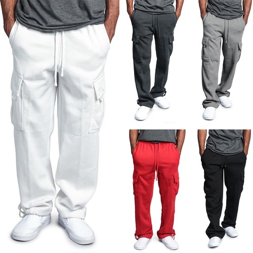 Men elasticated cargo - cargo, pants