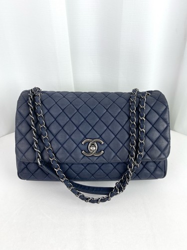 Chanel classic flap blue puffy - classic,