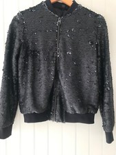 TOPSHOP sequin bomber jacket
