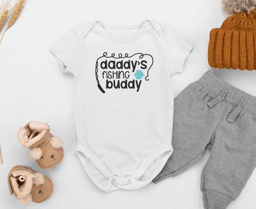 Daddy fishing buddy baby - daddy's,