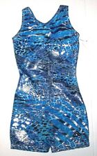 Alpha Factor Biketard Unitard Leotard Bodysuit Hologram Animal Bike New Nwt Girl