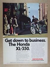 1974 Honda XL-350 Motorcycle vintage print Ad