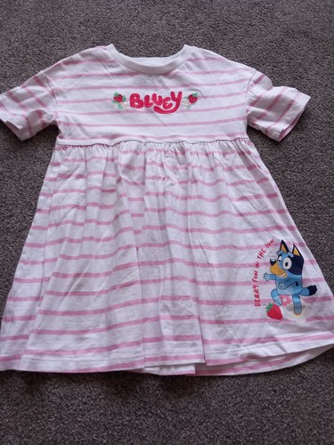 Bluey girls pink white - bluey,