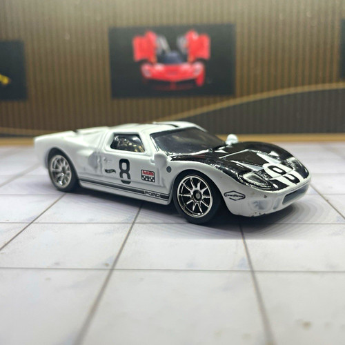 Ford white black - white/black, diecast