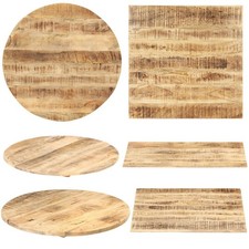 15-27mm Solid Mango Wood Table Top Replacement for Dining Coffee Kitchen Table