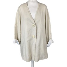 Zara Womens Linen Blend Blazer