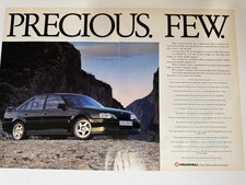Original 1991 Vauxhall Lotus Carlton Magazine Advert Poster Man Cave Retro