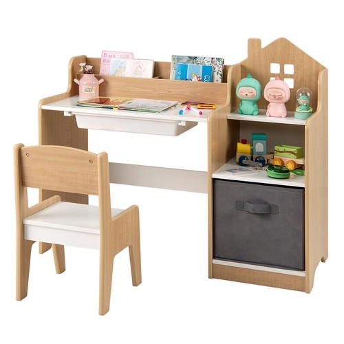 Gymax kids study desk - kids, and