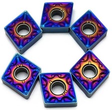 CNMG120408 Roughing tip x10 Coated Carbide Tips. Extra Long Life for Hard Alloys