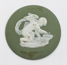 VINTAGE WEDGWOOD CUPID / PUTTI JASPERWARE PLAQUE / PANEL 1962