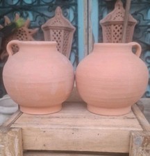2xhand made terracotta roman - made,