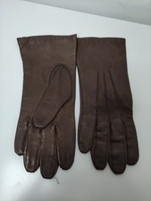 Leather Gloves with Silk