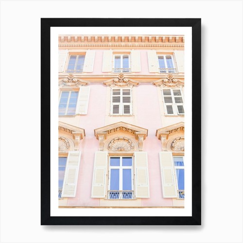 Pastel french shutters art - pastel,